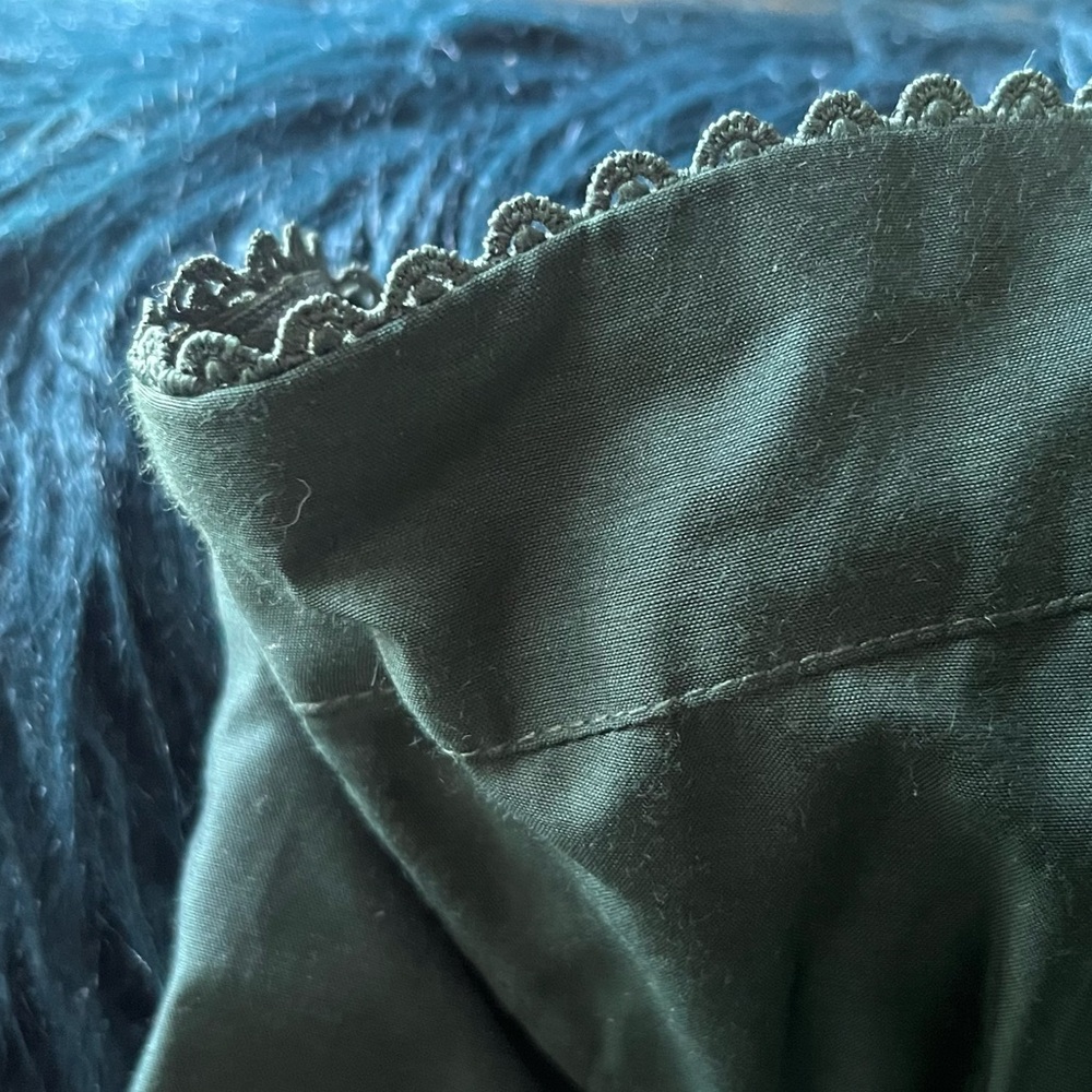 Selkie High Court Green Balsam Dress Large Silk Cotton - Picture 8 of 14